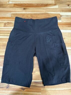 Beverly Hills Polo Club Black High-Waist Bike Shorts with Pockets